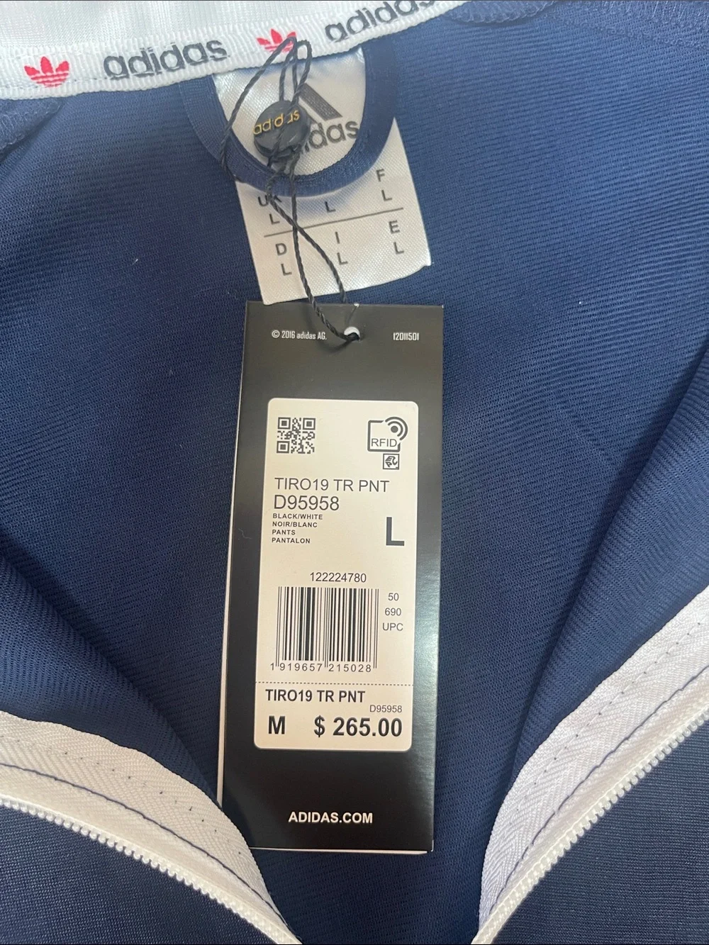 adidas Navy Blue & White Trefoil Track Jacket and Pants Set